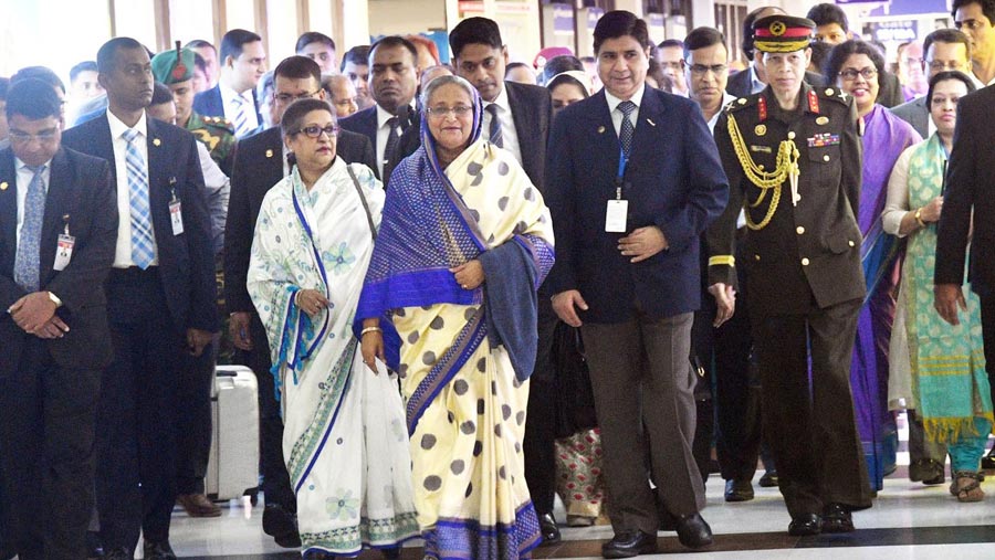 PM Sheikh Hasina returns home