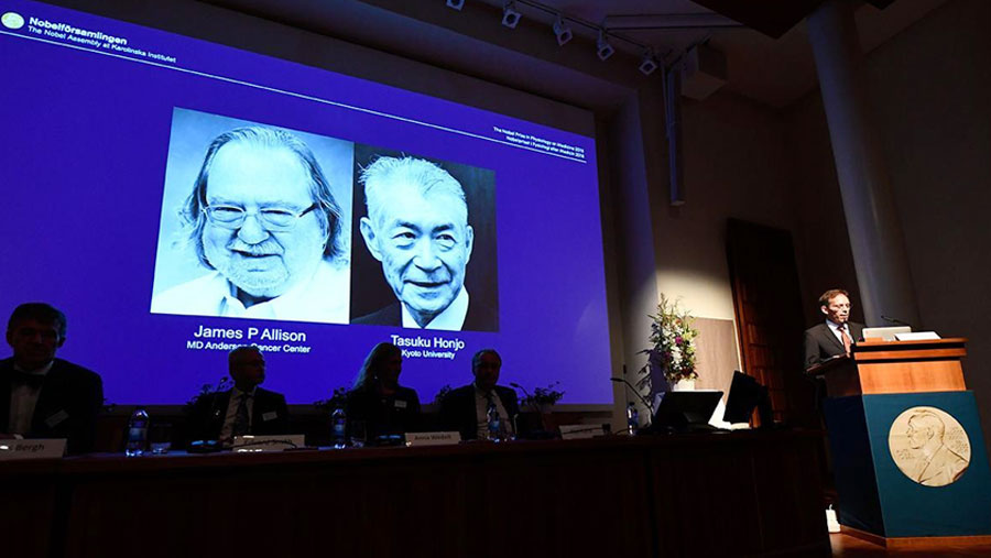 Nobel prize for medicine goes to cancer therapy