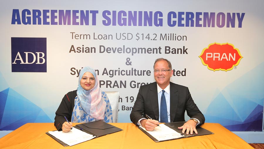 PRAN signs loan agreement with ADB for $14.2m