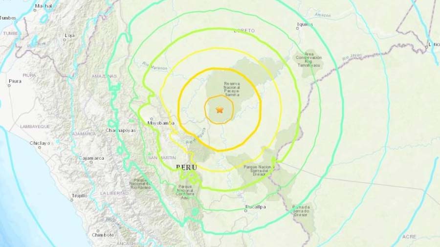 Northern Peru hit by magnitude 8 quake