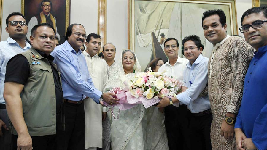 Sheikh Hasina’s release day from prison observed