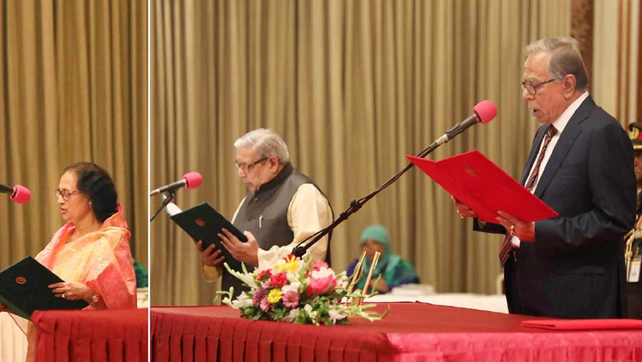 Imran, Indira sworn-in as minister, state minister