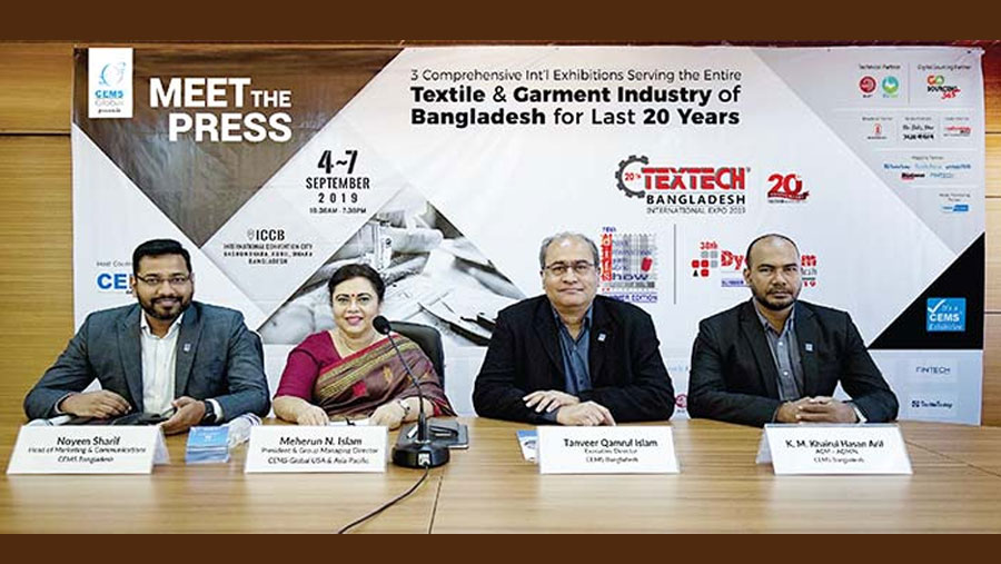 20th Textech Bangladesh Expo begins on Sep 4