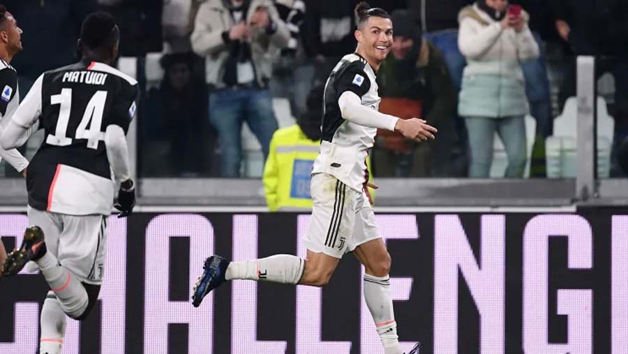 CR7 hits brace as Sarri's side go four points clear of Inter