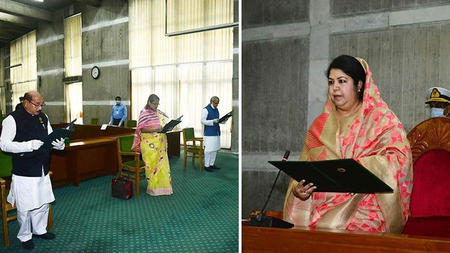 Three newly elected lawmakers sworn in
