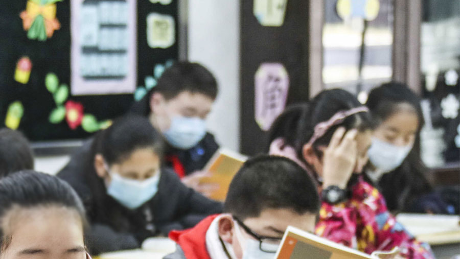 Students in China’s Wuhan return to school