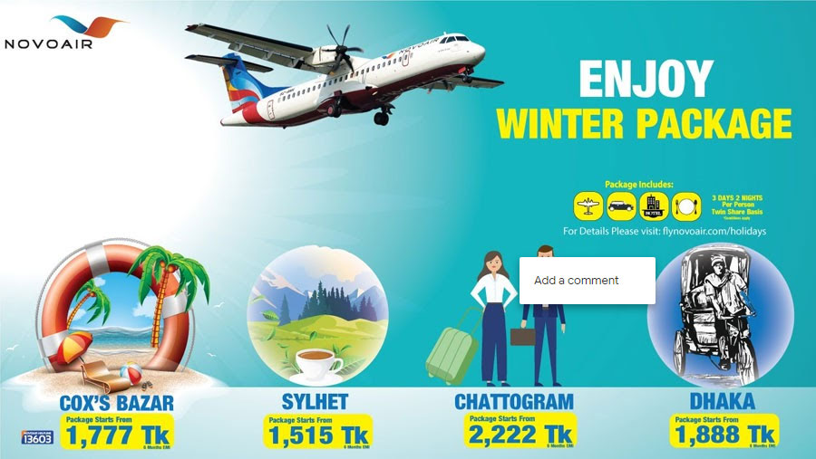 NOVOAIR announced attractive winter holiday package