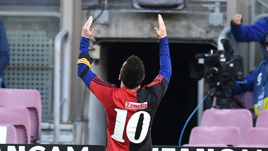 Messi pays tribute to Maradona in Barca win