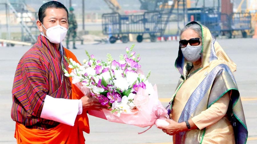 Red carpet rolled out as Bhutanese PM arrives