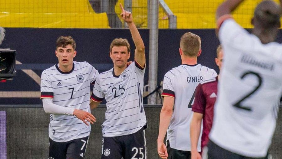 Germany thrash Latvia 7-1