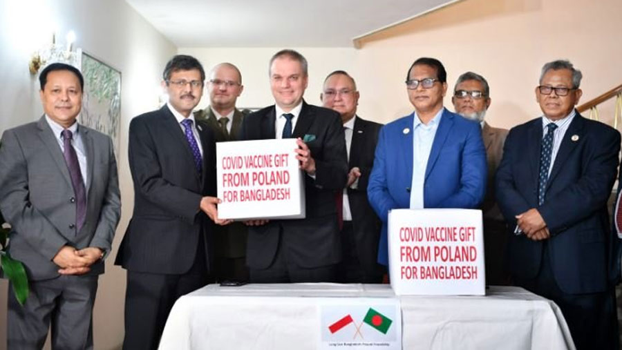 Bangladesh receives 3.2m AstraZeneca doses from Poland