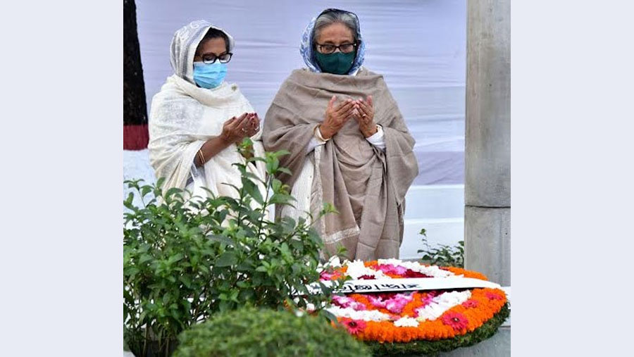 PM pays tribute to martyred members of Bangabandhu's family