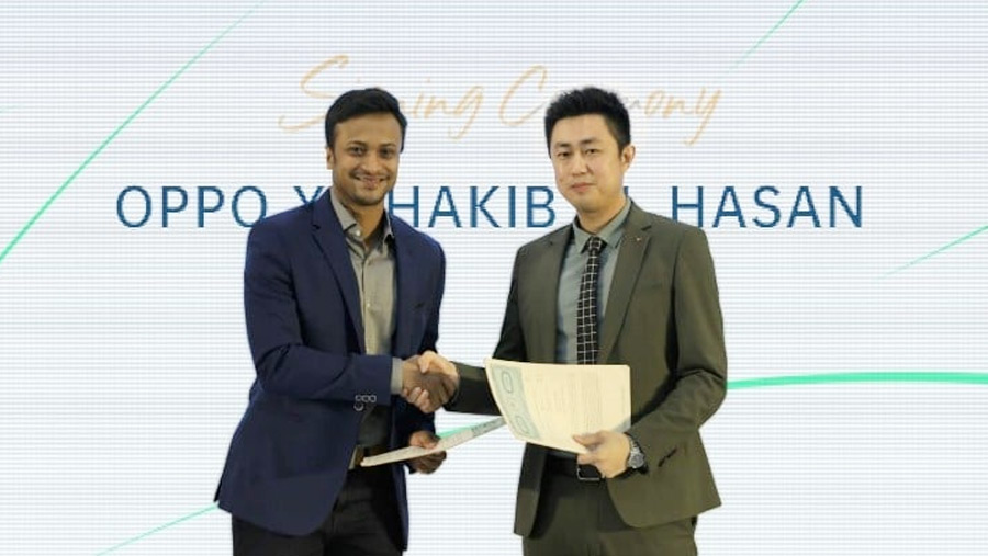 Shakib becomes OPPO brand ambassador