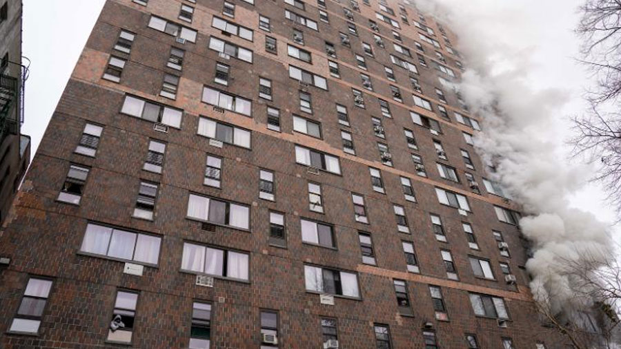New York apartment block fire kills 19