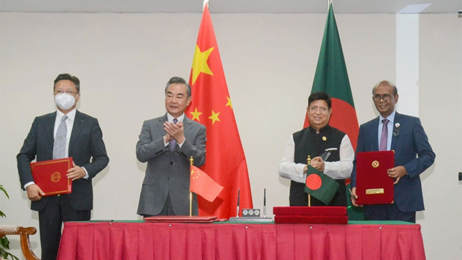 Dhaka-Beijing sign four instruments