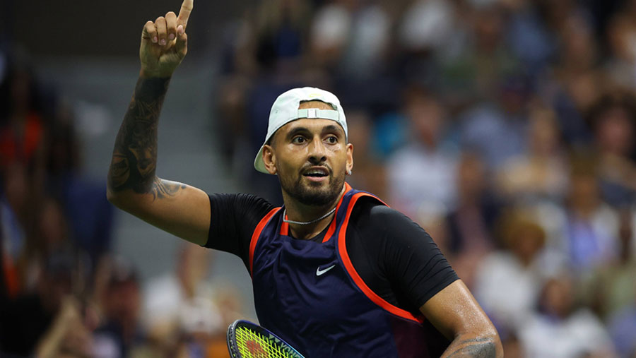 US Open: Kyrgios beats Medvedev to reach last eight