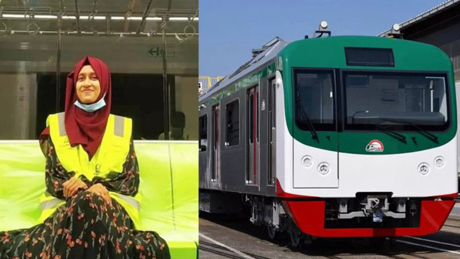 Mariam Afiza to operate metro rail Wednesday