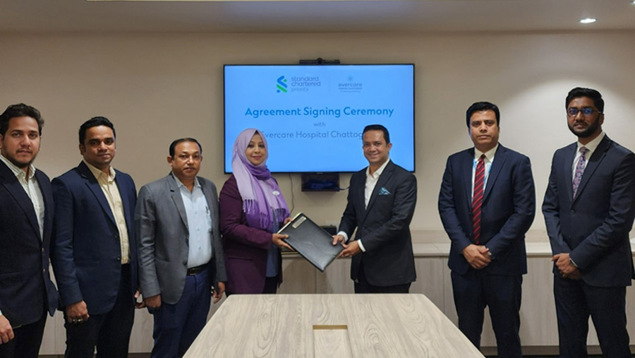 Standard Chartered clients to receive healthcare from Evercare Ctg
