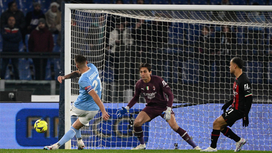 Lazio thump Milan to move up to third