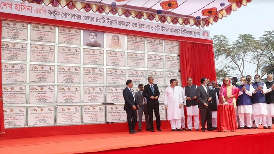 PM opens 43 development schemes in Gopalganj