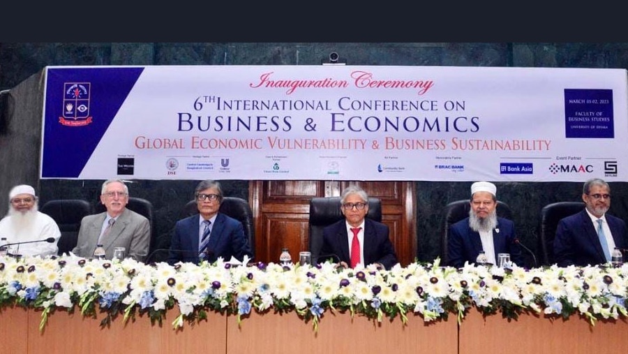 6th Int'l conference on 'Business and Economics' begins at DU