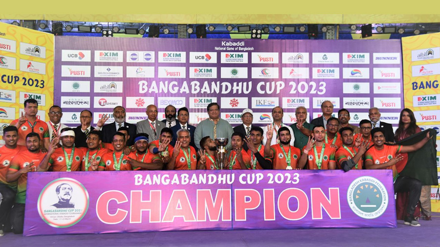Bangladesh win hat-trick title of Bangabandhu Cup Kabaddi