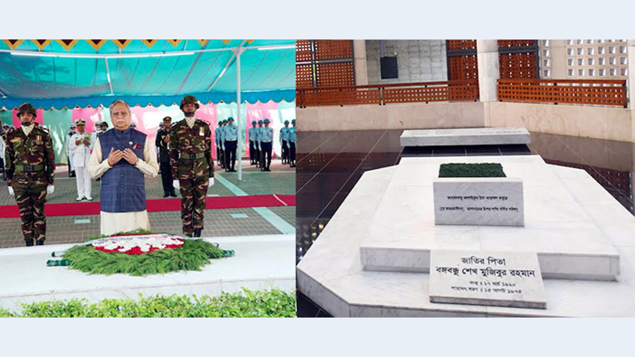 President pays tribute to Bangabandhu at Tungipara