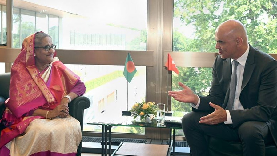 PM seeks more Swiss investment in Bangladesh