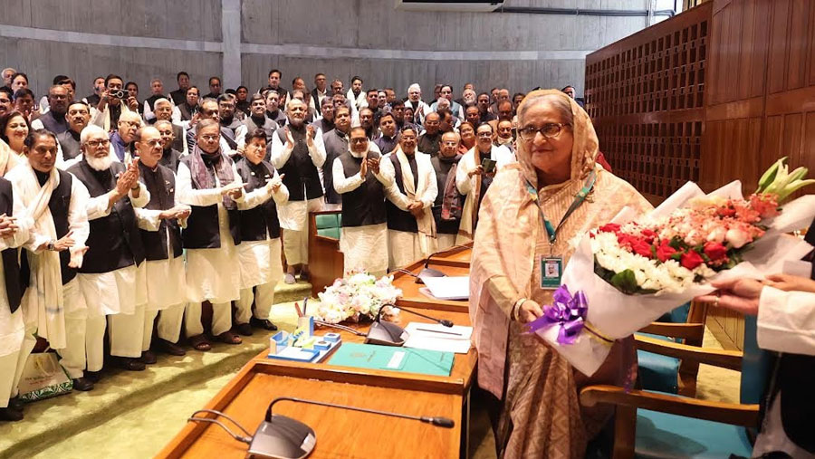 Sheikh Hasina reelected as Leader of the House