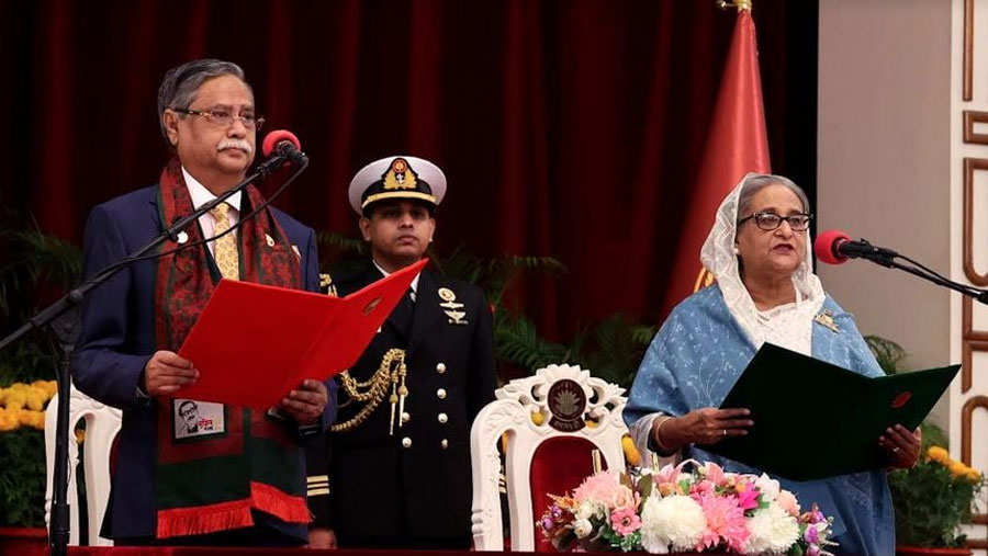 Sheikh Hasina sworn in as PM for fifth term, forms cabinet