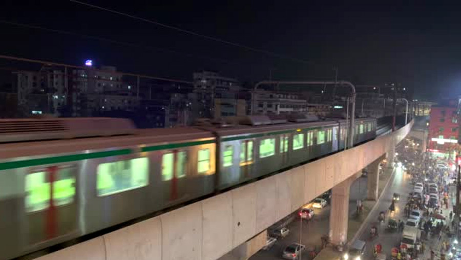 Dhaka metro rail to run till 8 p.m. from Saturday