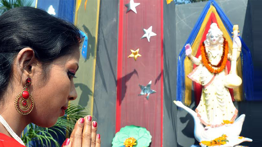 Saraswati Puja on Wednesday