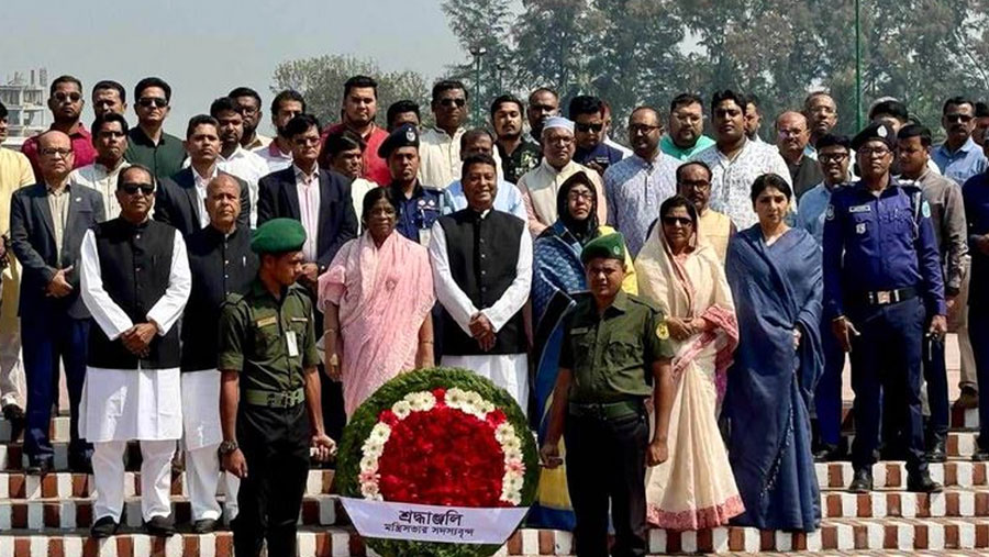 Newly appointed state ministers pay homage to Bangabandhu