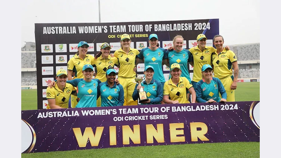 Australia sweep ODI series 3-0 over Tigresses