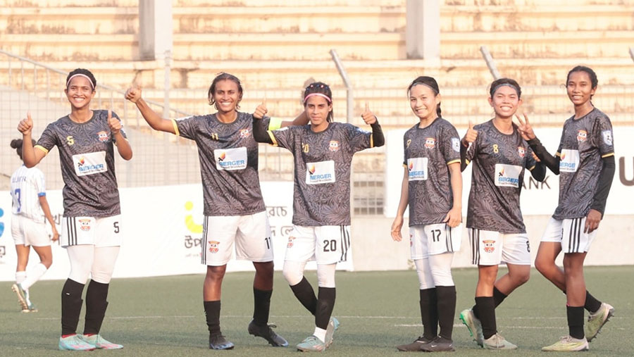 Women's Football: Nasrin Sports' goal fest at Kacharipara