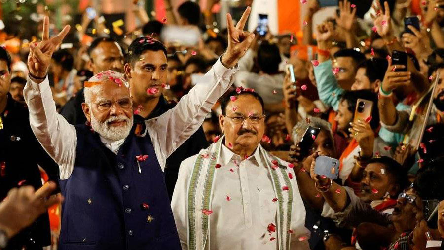 Modi celebrates victory in India vote