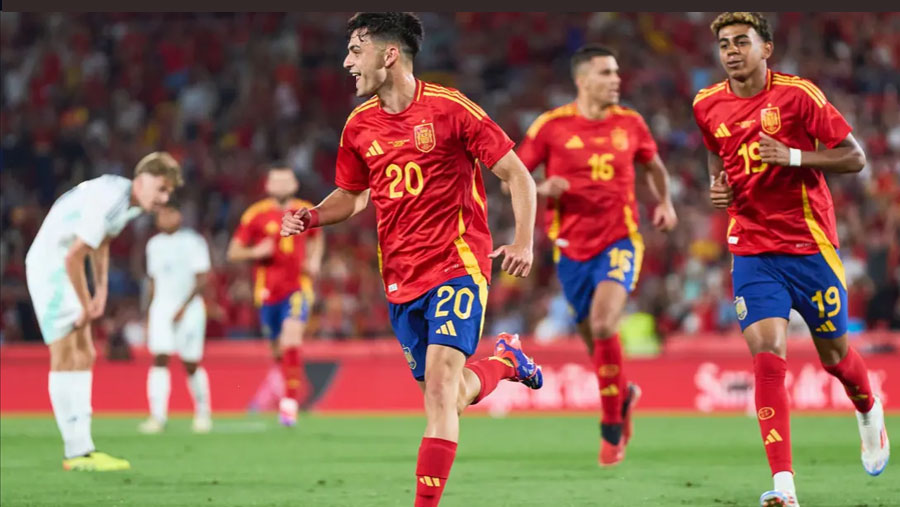 Spain rout Northern Ireland in friendly