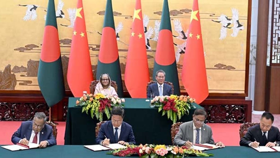Dhaka, Beijing sign 21 instruments, announce seven projects