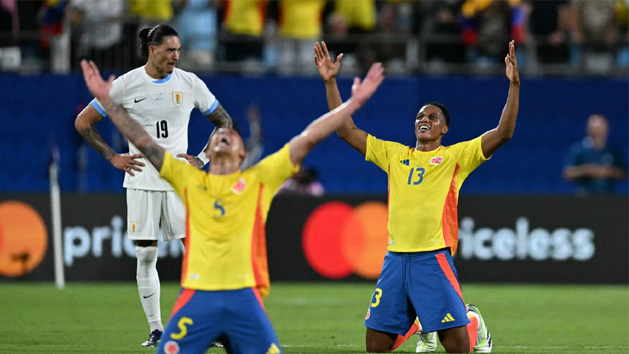 Colombia edge Uruguay to reach Copa final