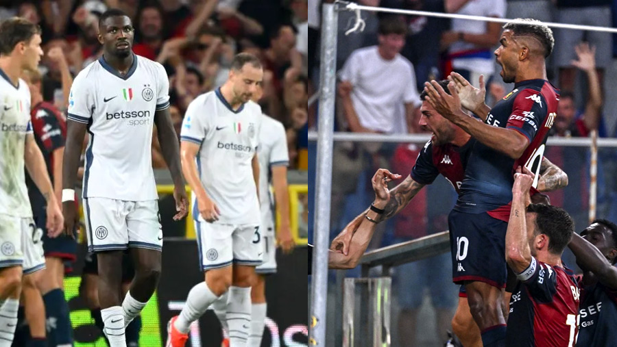 Champions Inter held by Genoa on opening day