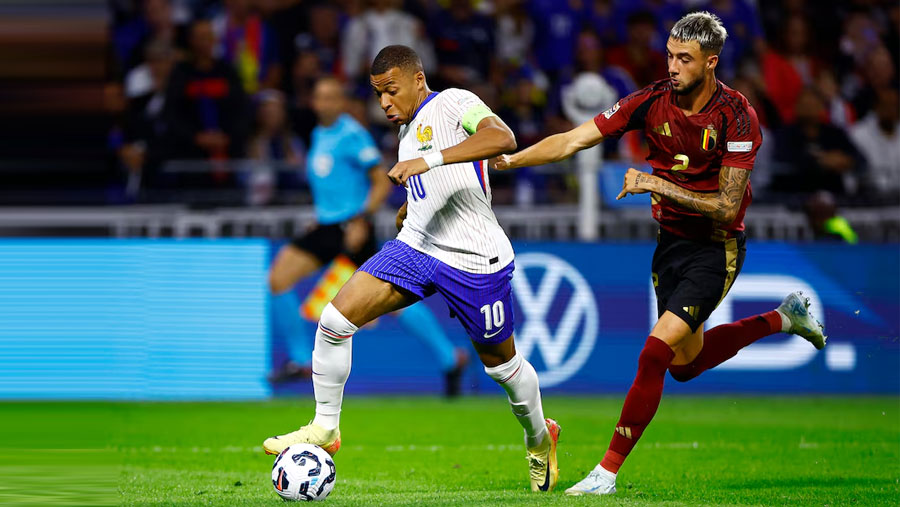 Mbappe starts on bench as France beat Belgium