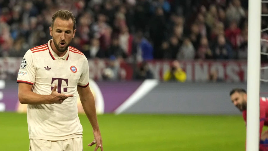 Kane scores 4 in Bayern’s 9-2 rout of Zagreb