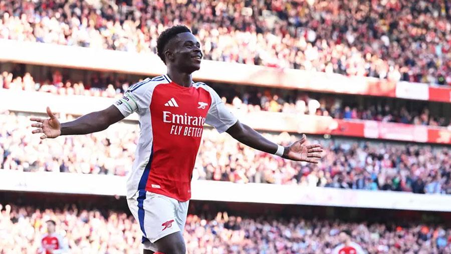 Saka steers Arsenal to 3-1 win over Southampton