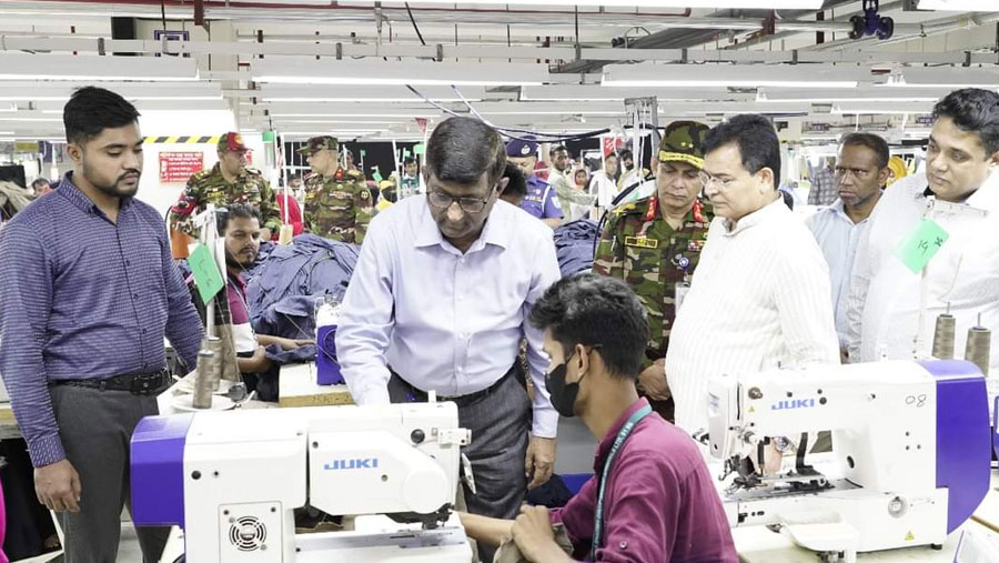 A Hafiz, Lutfey Siddiqi visit garments industries at Savar