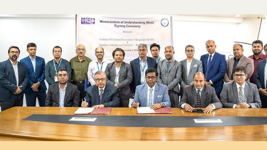 ICSB, AIUB ink MoU for strategic partnership