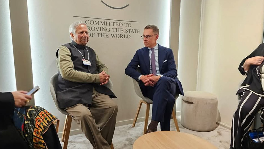 Finland President meets Yunus, calls for a rules-based world