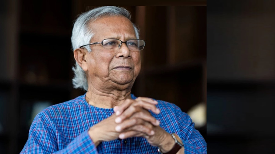 Muhammad Yunus returns home