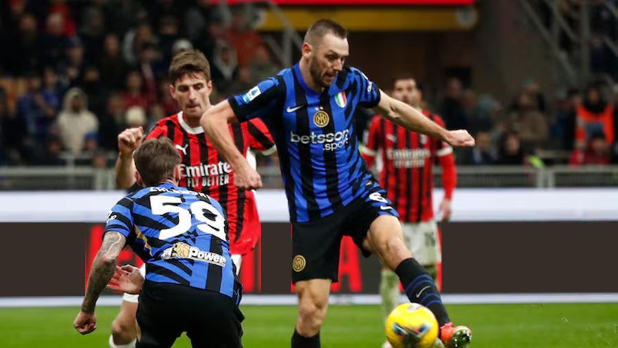 De Vrij lands Inter equaliser in Milan derby