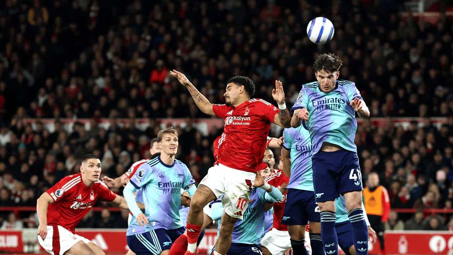 Gunners' title hopes fade further with draw at Forest